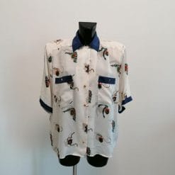 seta, camicia anni 70 vintage