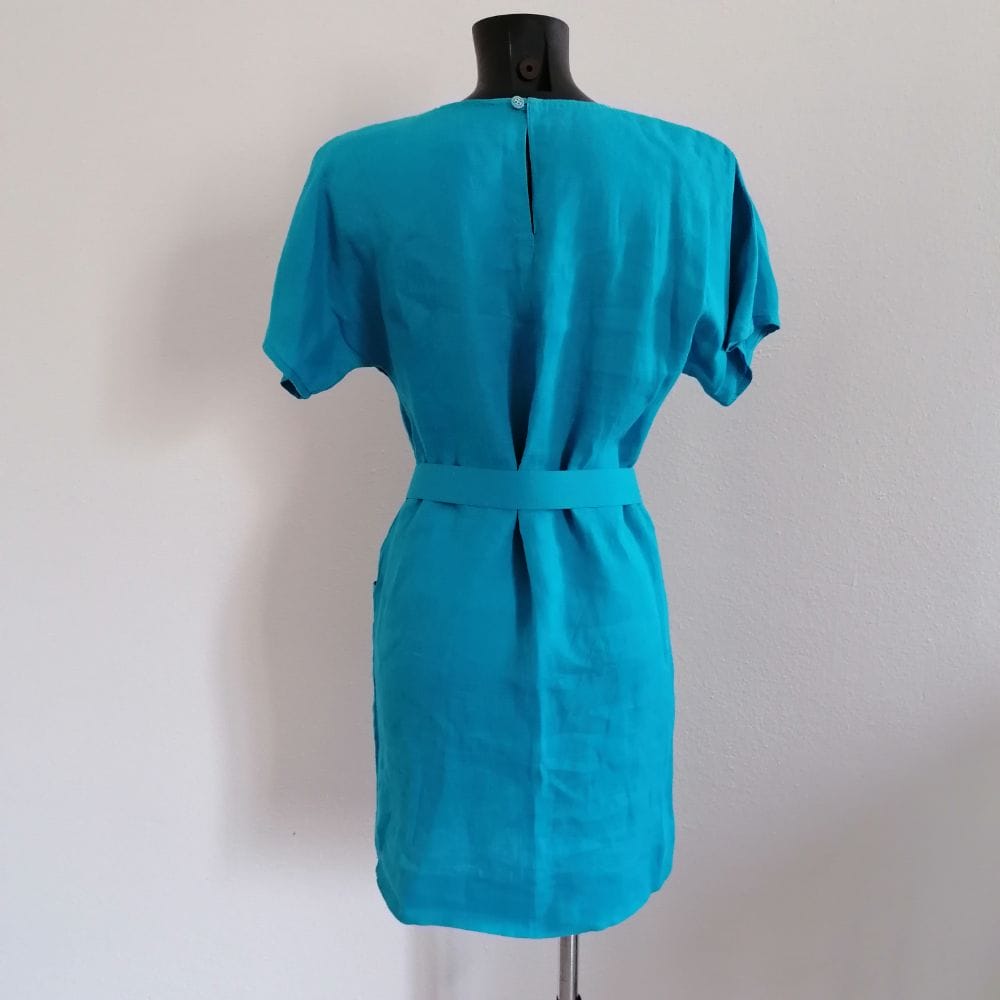 Abito in lino anni 90 con spighe - immagine 2