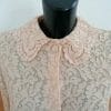 camicia da notte in pizzo rosa anni 60