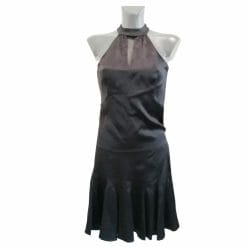 luisa spagnoli pura seta nera completo gonna top e sciarpa