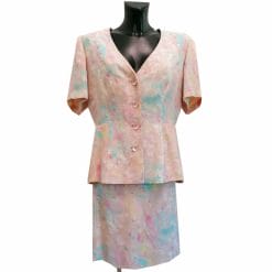 tailleur anni 80 rosa