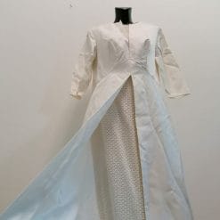 abito da sposa vintage a tunica doppio strato