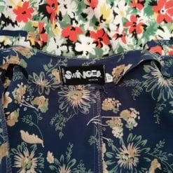 top anni 70 floreale coloratissimo