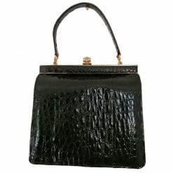 borsetta a mano vintage in coccodrillo