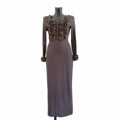 abito anni 00 stretch animalier