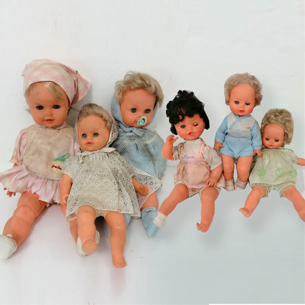 sebino furga lotto bambole vintage da colelzione anni 60 70 80
