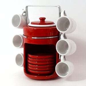 servizio caffè vintage portatazze manico