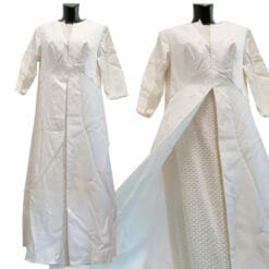 abito da sposa vintage a tunica doppio strato