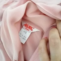 seta pura camicetta rosa vintage