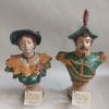 Coppia statue ceramica siciliane