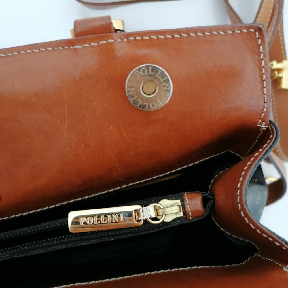 Pollini anni 80-90 borsa in pelle - immagine 7