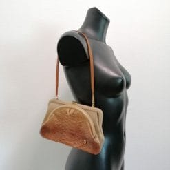 fendi vintage borsa tela e serpente