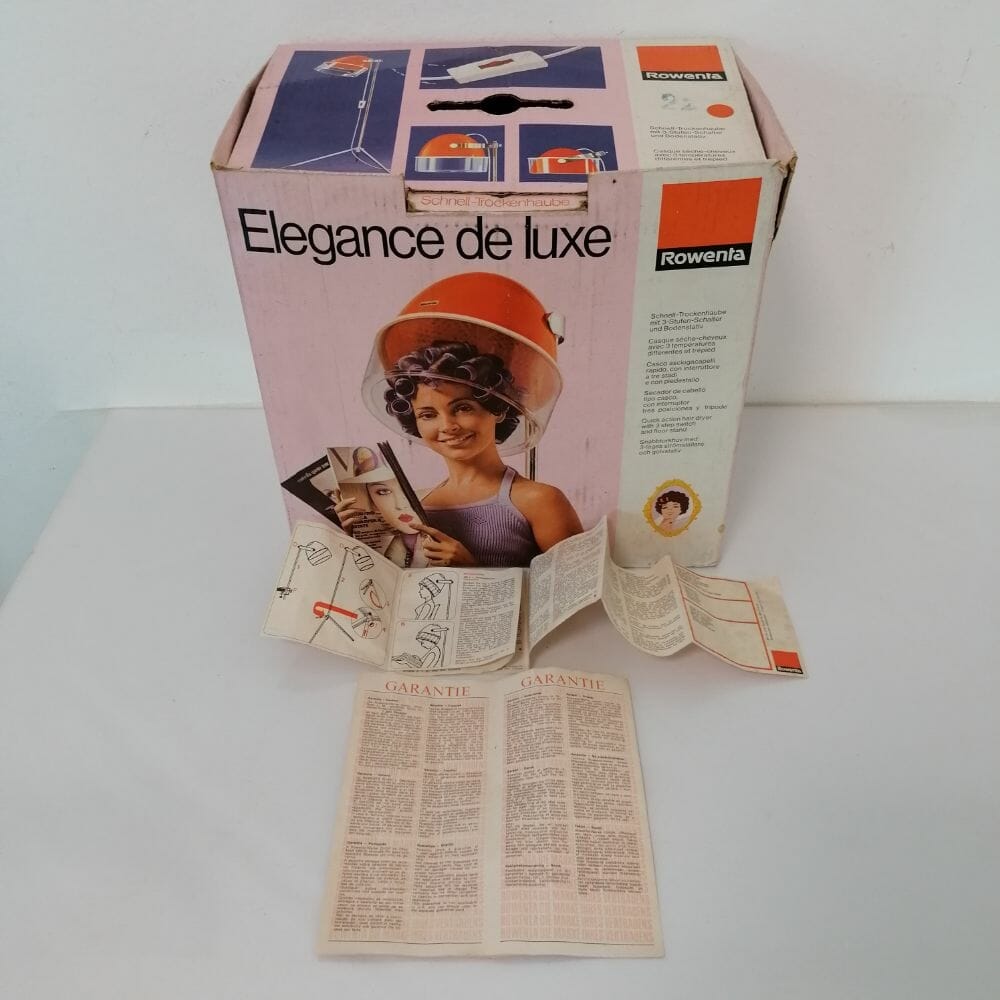 Casco asciugacapelli Rowenta anni 70 arancione - immagine 7