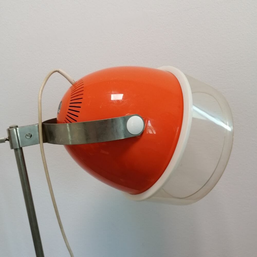 casco asciugacapelli anni 70 rowenta elegance de luxe arancione
