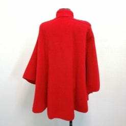cappa/mantella in lana rossa vintage