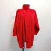giacca mantella vintage in lana rossa
