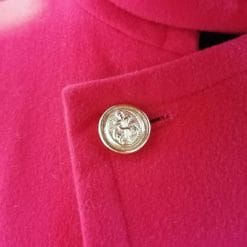 giacca mantella vintage in lana rossa