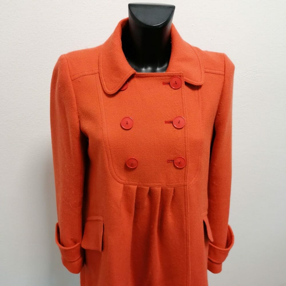 Cacharel cappotto arancione anni 90 - immagine 2