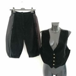 completo vintage gilet e ciniglia