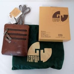 tempora borsello vintage in pelle con tracolla