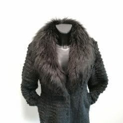 cappotto vintage in pelliccia ecologica