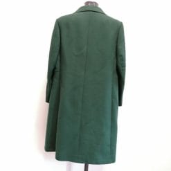 cappotto anni 90 doppiopetto verde donna