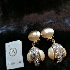 Airoldi orecchini anni 80 di alta bigiotteria