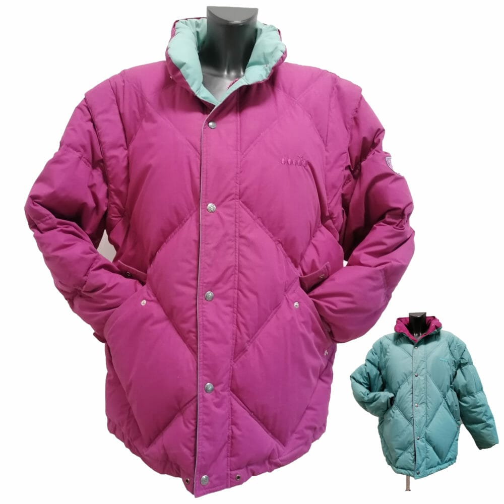 diadora piumino anni 90 double face reversibile