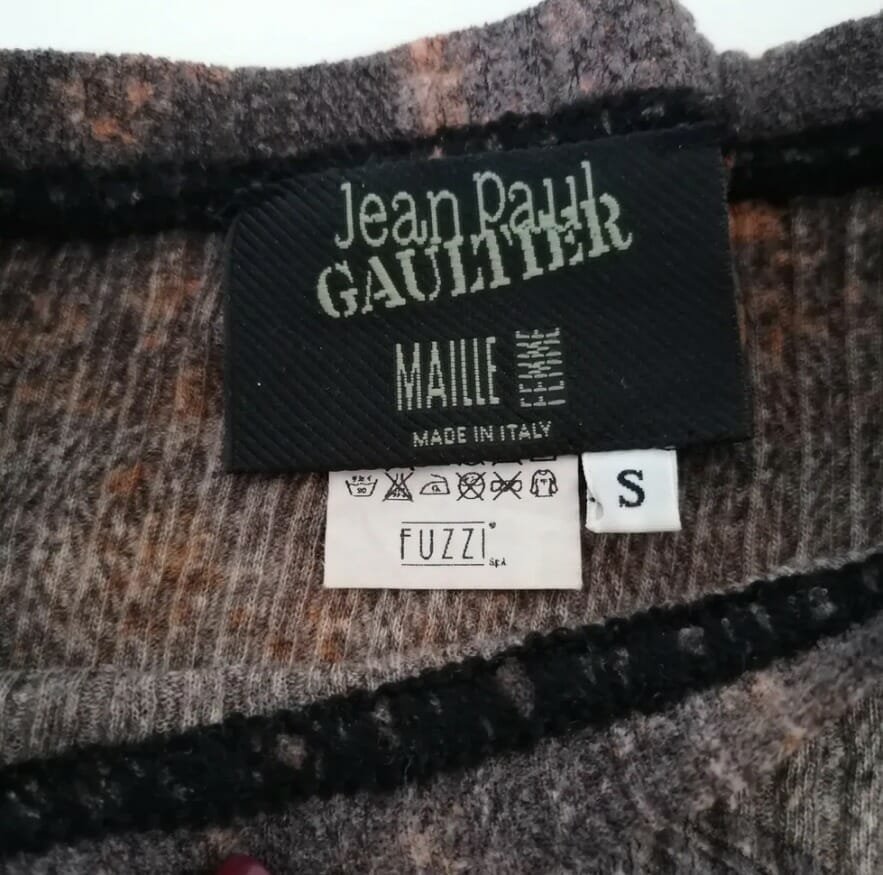 jean-paul gaultier punk girl with clock vintage anni 90