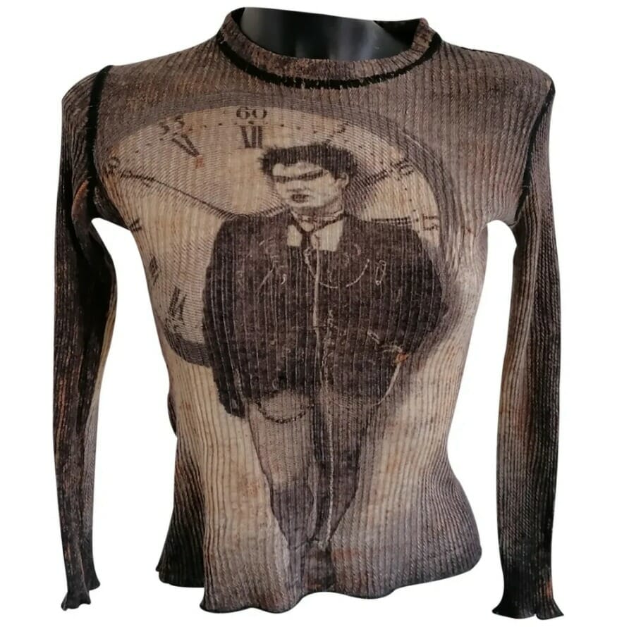 Jean-Paul Gaultier anni '90 punk girl with clock - immagine 5