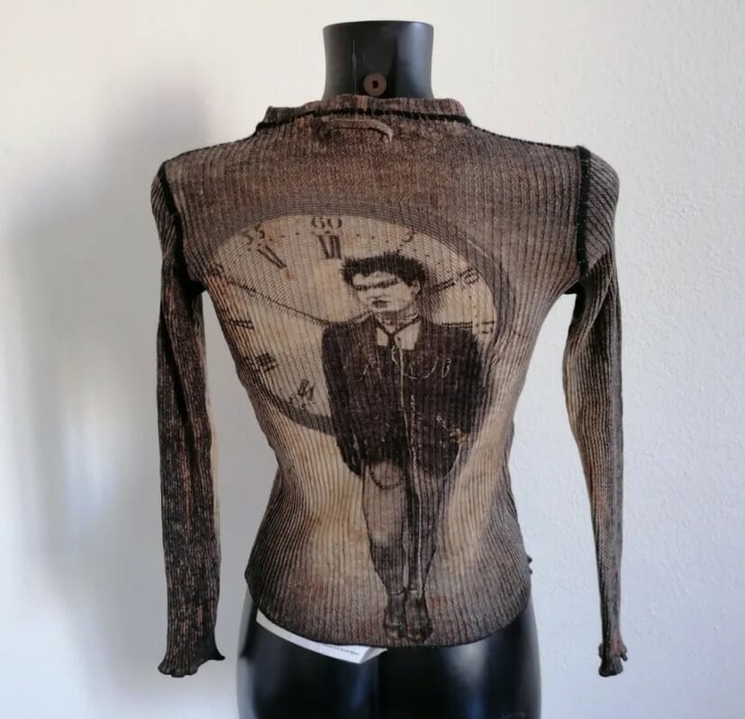 Jean-Paul Gaultier anni '90 punk girl with clock - immagine 4
