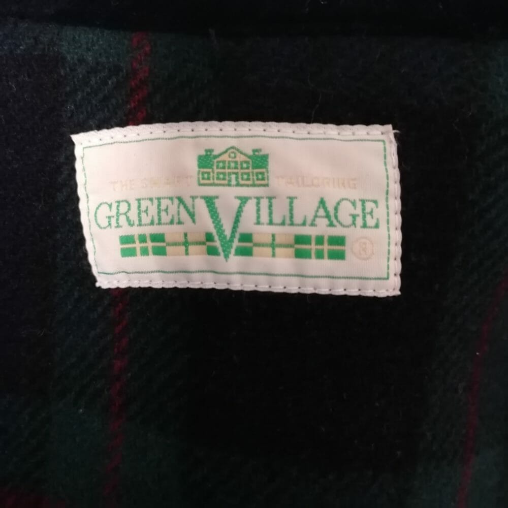 Mantella con cappuccio vintage blu navy - immagine 5