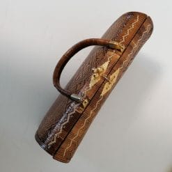 borsa rattan vintage con portamonete