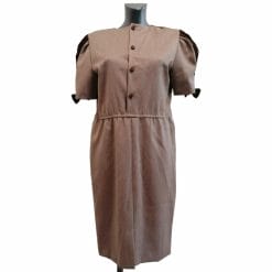 abito vintage marrone sartoriale