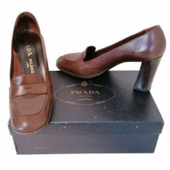 prada vintage scarpe anni 90 tacco