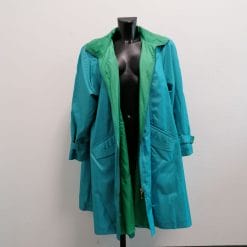 soprabito leggero anni 90 azzurro e verde