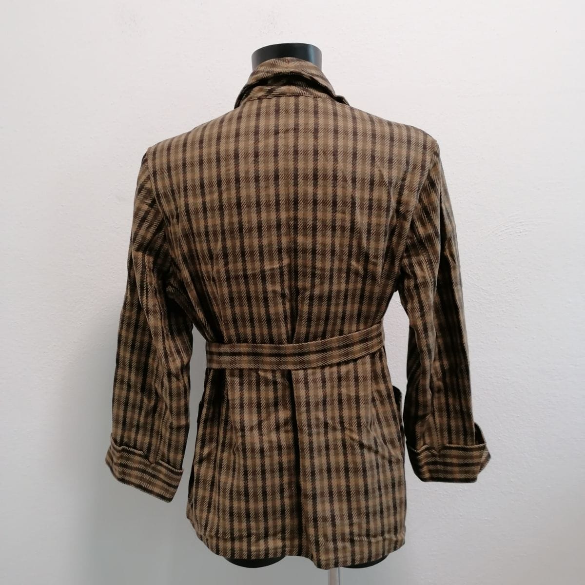 giacca da camera a quadri vintage