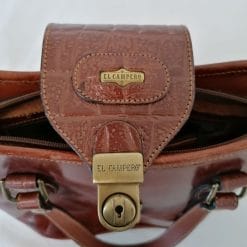 el campero borsa in pelle marrone anni 90