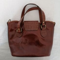 el campero borsa in pelle marrone anni 90