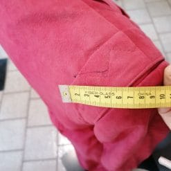 completo vintage scamosciato rosa giacca e gonna tailleur