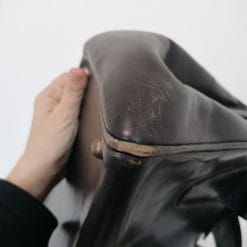 borsa da medico in pelle marrone scuro vintage