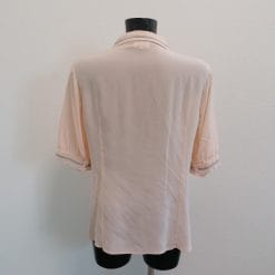 camicia di seta cherie salsomaggiore rosa vintage
