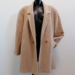 cappotto cachemire anni 90 beige