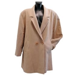 cappotto cachemire anni 90 beige