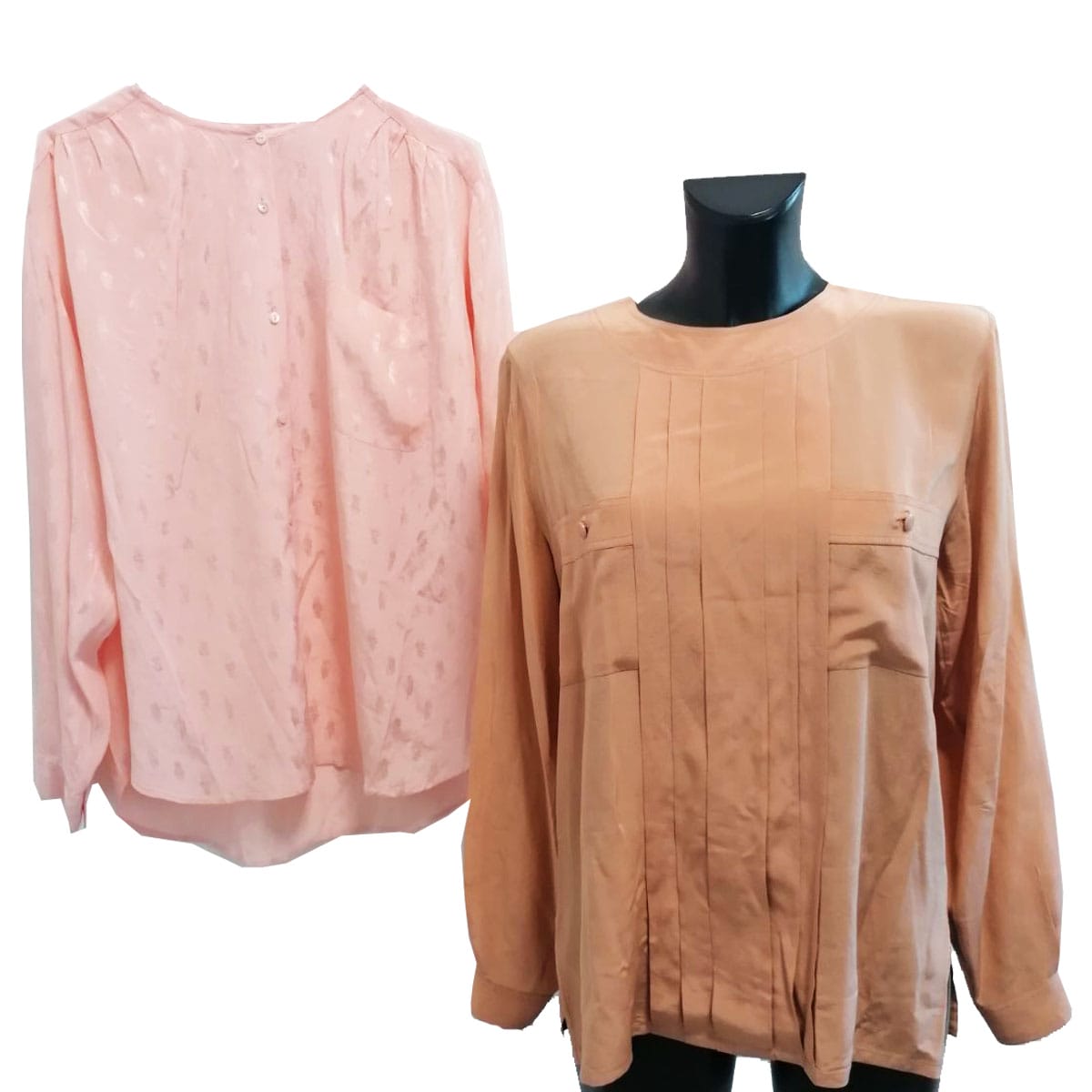 due camicie di seta vintage