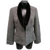 luisa spagnoli blazer vintage in lana con pelliccia