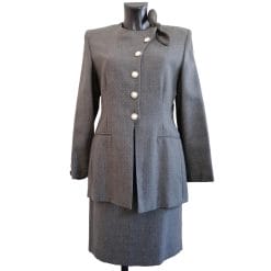 tailleur vintage in lana con fiocco