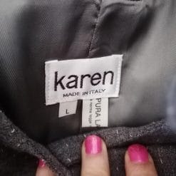 tailleur vintage in lana con fiocco