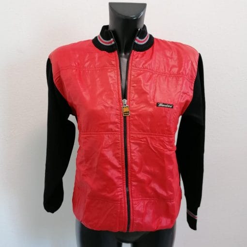 giacca anni 80 rossa e nera