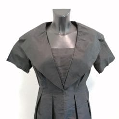 abito di seta anni '00 nero